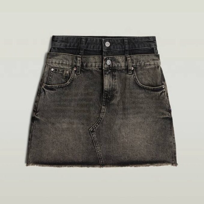 Carter minirok met dubbele tailleband