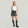 Carter minirok met dubbele tailleband