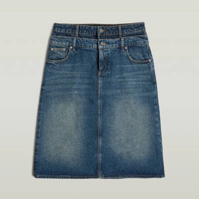 Carter rok met dubbele tailleband Carter rok met dubbele tailleband