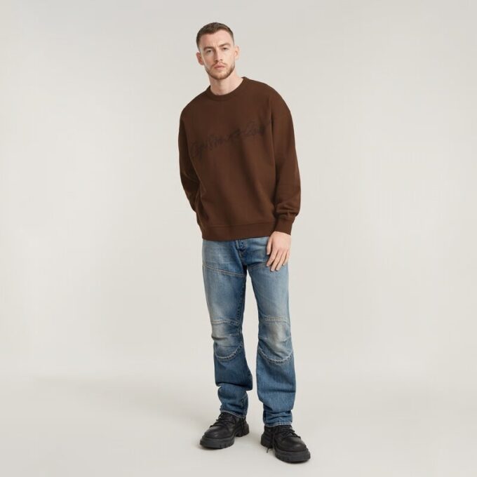 Chenille G-Script Losse Trui Chenille G-Script Losse Trui