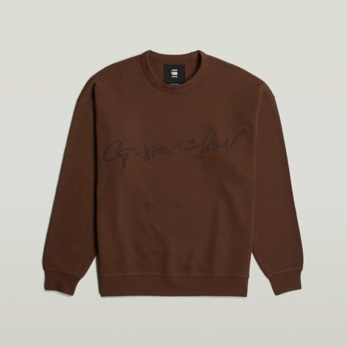 Chenille G-Script Losse Trui Chenille G-Script Losse Trui