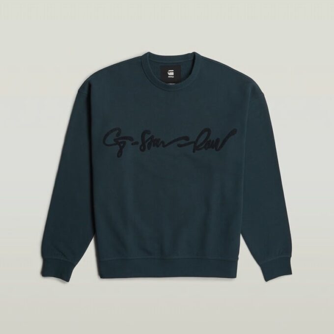Chenille G-Script Losse Trui Chenille G-Script Losse Trui