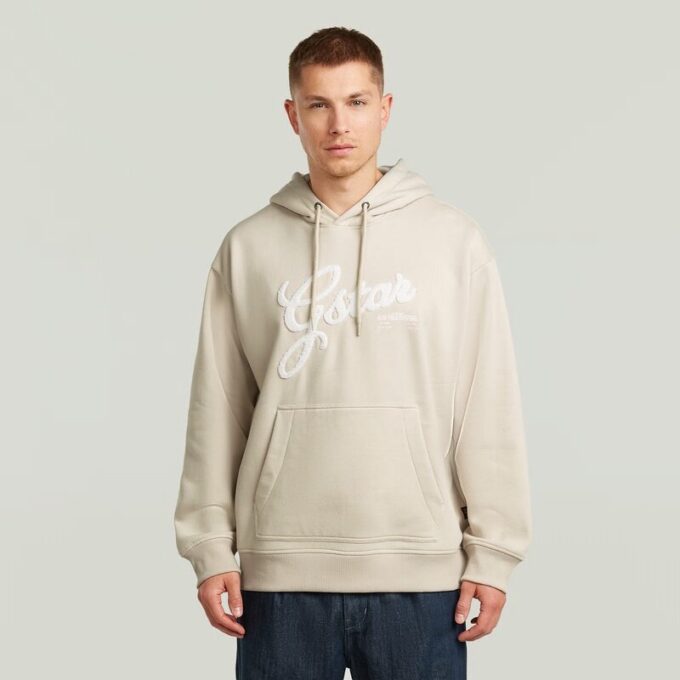 Chenille Relaxed Hoodie Trui Chenille Relaxed Hoodie Trui