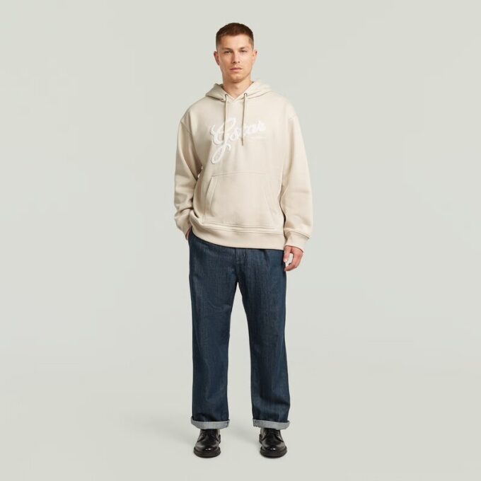Chenille Relaxed Hoodie Trui Chenille Relaxed Hoodie Trui