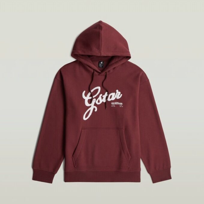Chenille Relaxed Hoodie Trui Chenille Relaxed Hoodie Trui
