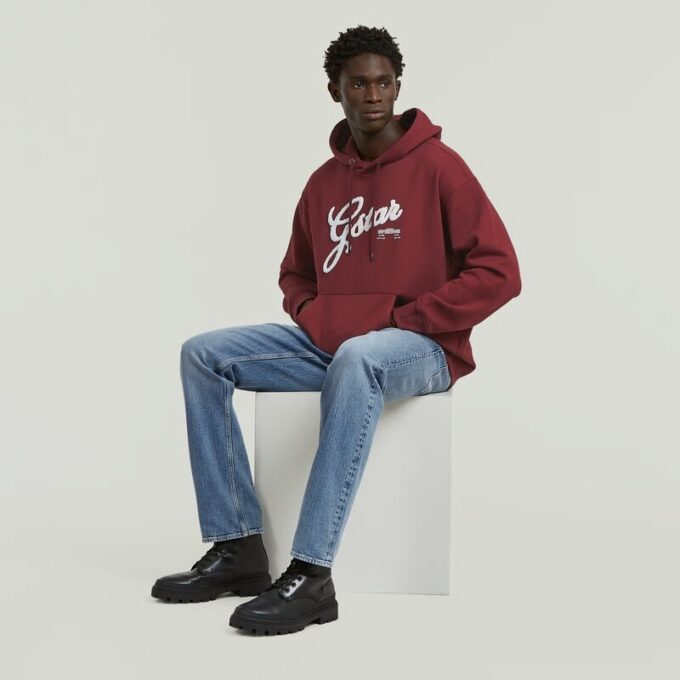 Chenille Relaxed Hoodie Trui Chenille Relaxed Hoodie Trui