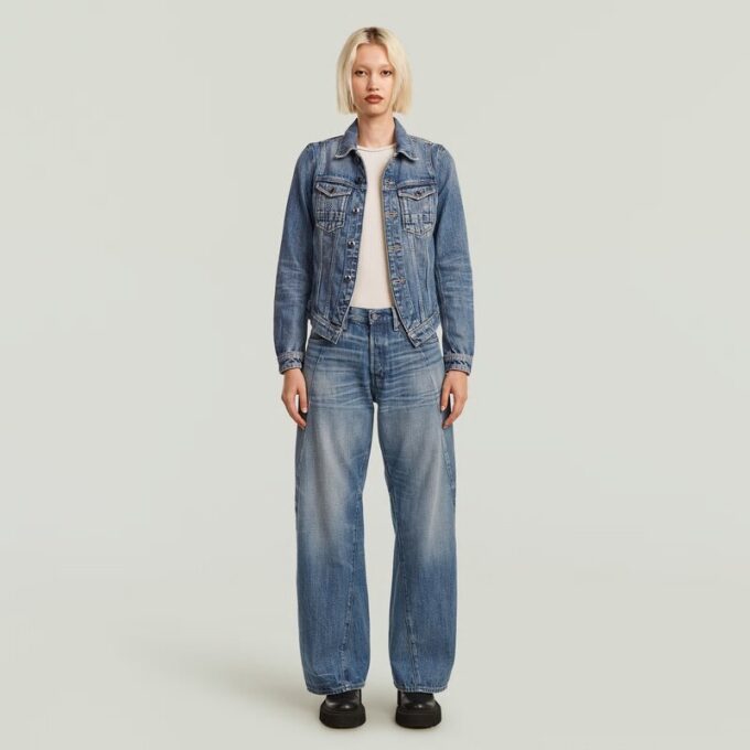 Contor 3D wijde jeans
