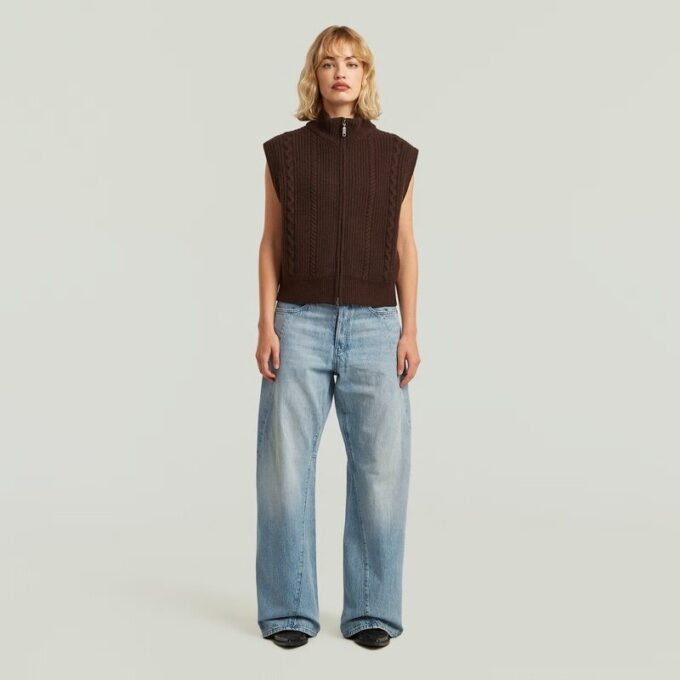 Contor 3D wijde jeans