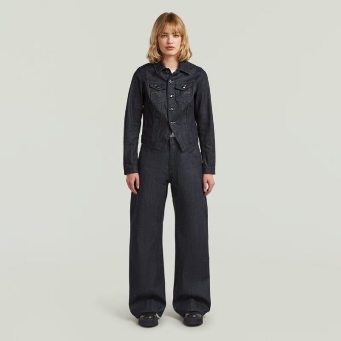 Contor 3D wijde jeans