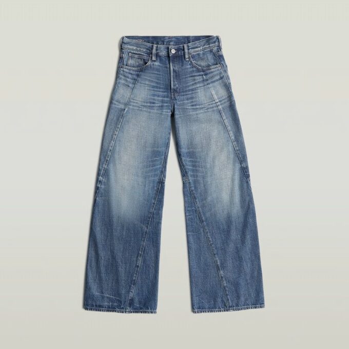 Contor 3D wijde jeans