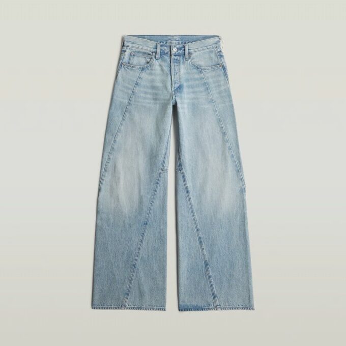 Contor 3D wijde jeans