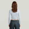 Cropped mock-slim top Cropped mock-slim top