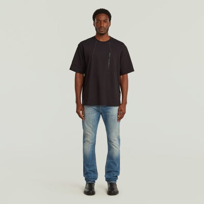 De eerste Amerikaanse cinch-tapered jeans