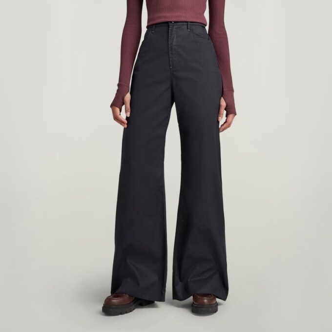 Deck Ultra High Wide Leg Broek Deck Ultra High Wide Leg Broek