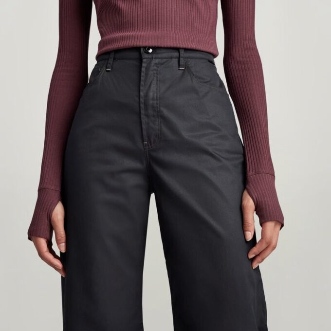 Deck Ultra High Wide Leg Broek Deck Ultra High Wide Leg Broek