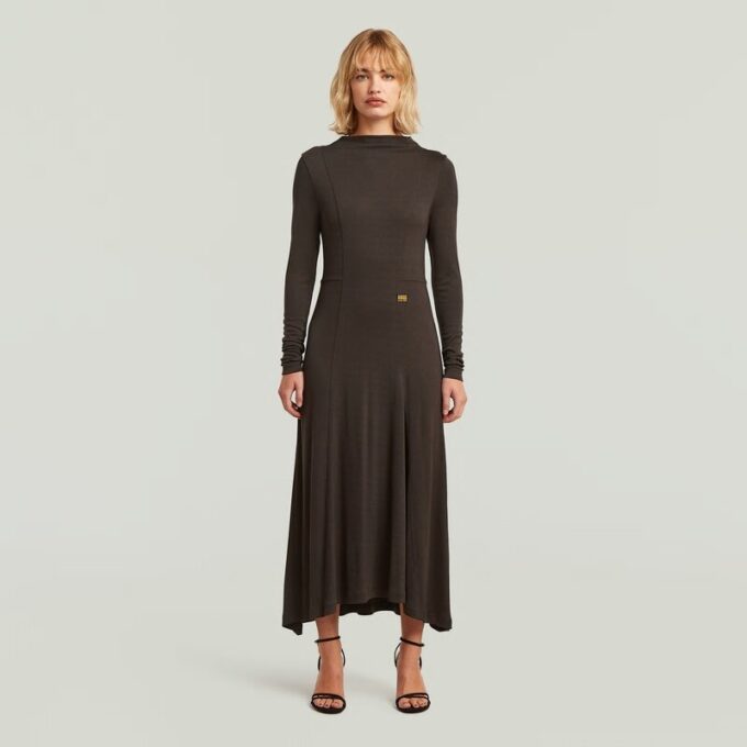 Drape Jersey Jurk Drape Jersey Jurk