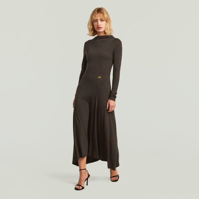 Drape Jersey Jurk Drape Jersey Jurk