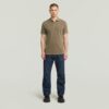 Dunda overdyed slanke polo met korte mouwen