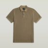 Dunda overdyed slanke polo met korte mouwen