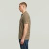 Dunda overdyed slanke polo met korte mouwen