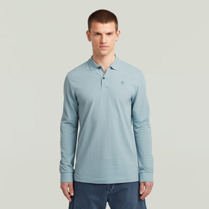 Dunda Slim Polo Lange Mouw