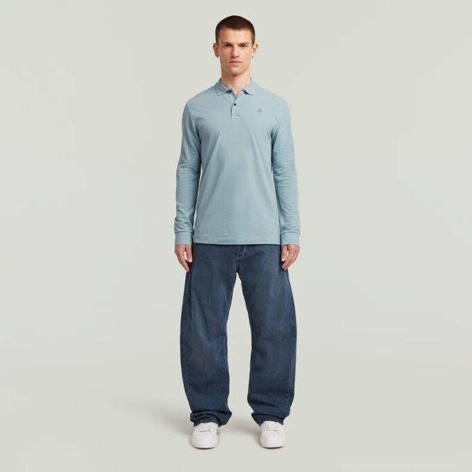 Dunda Slim Polo Lange Mouw