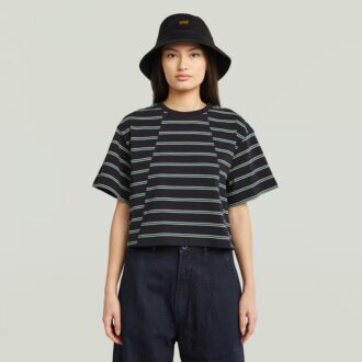 Een lijnstreep boxy T-shirt