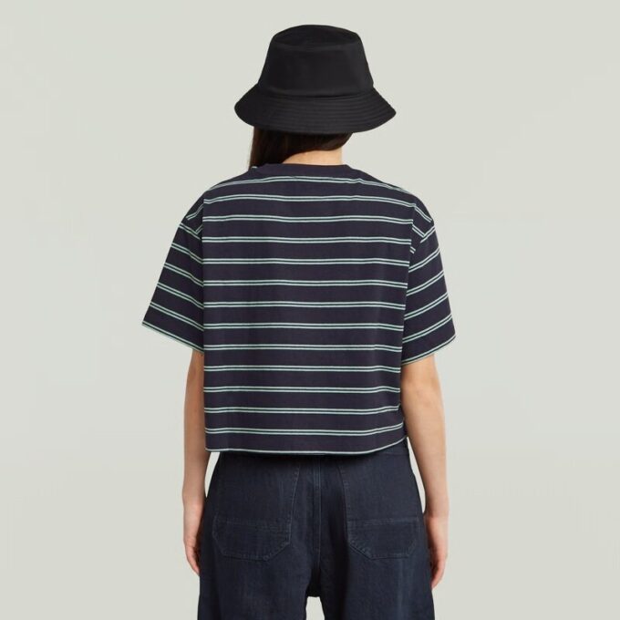 Een lijnstreep boxy T-shirt Een lijnstreep boxy T-shirt