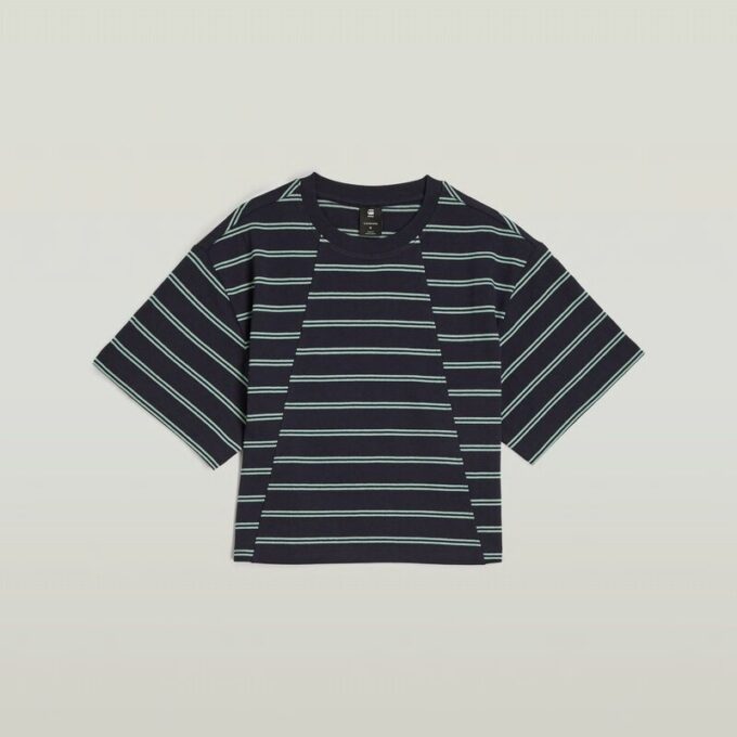 Een lijnstreep boxy T-shirt Een lijnstreep boxy T-shirt