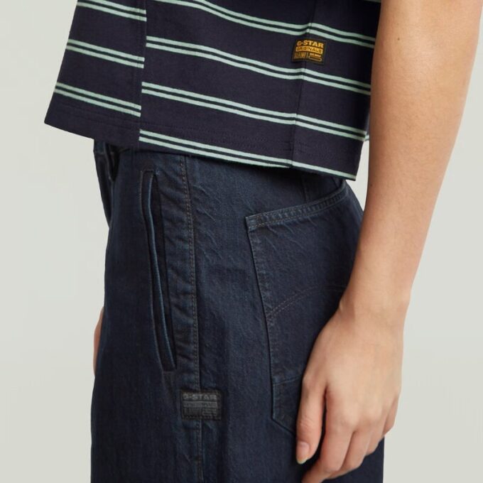Een lijnstreep boxy T-shirt Een lijnstreep boxy T-shirt