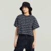 Een lijnstreep boxy T-shirt Een lijnstreep boxy T-shirt