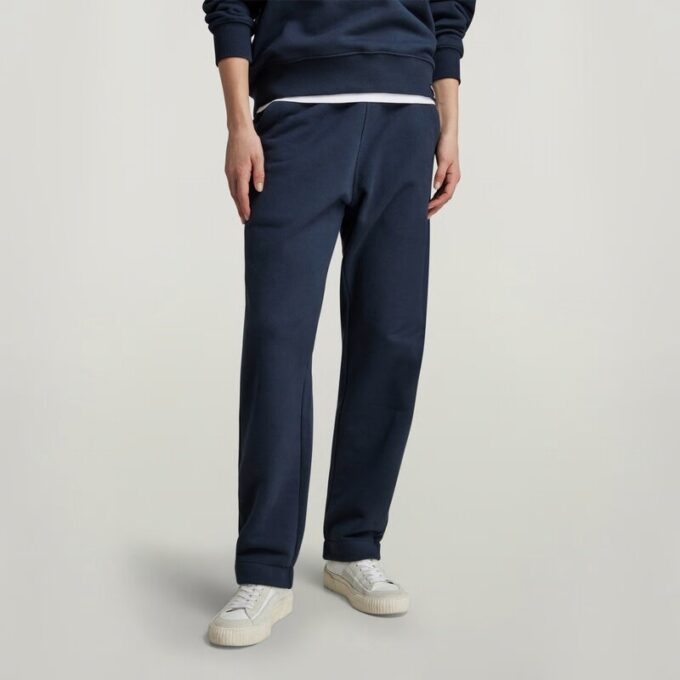 Essentiële unisex losse taps toelopende joggingbroek