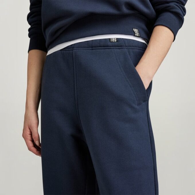 Essentiële unisex losse taps toelopende joggingbroek