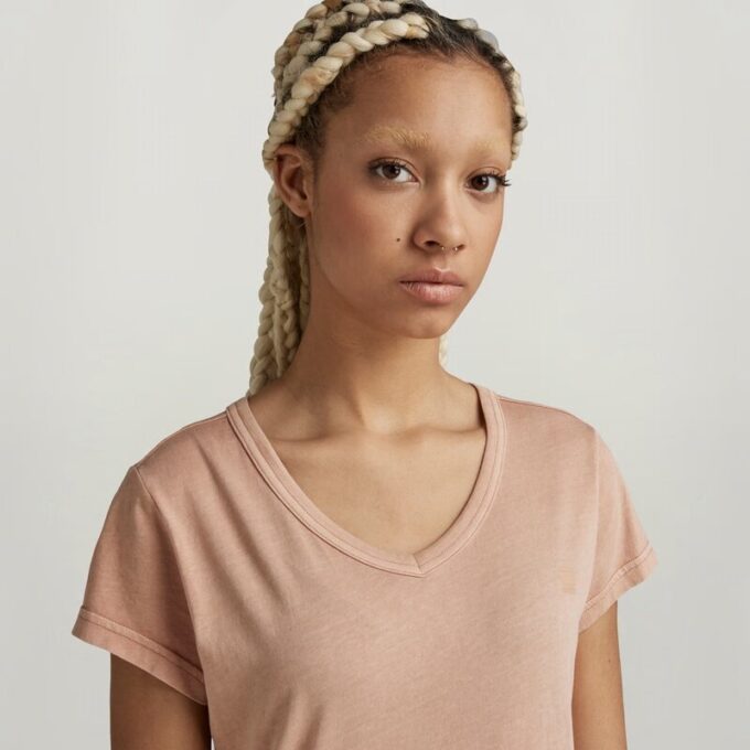 Eyben Slim T-shirt Overgeverfd