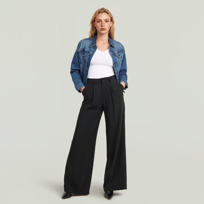 Fluid Wide Leg Broek Fluid Wide Leg Broek