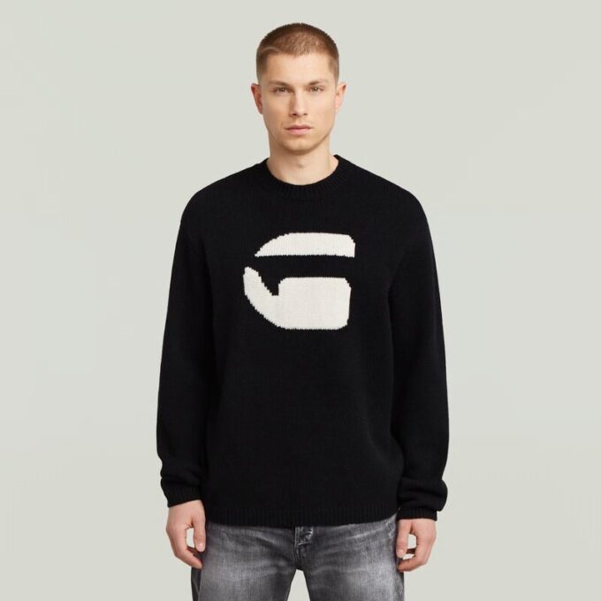G Logo Relaxed Knit Pullover G Logo Relaxed Knit Pullover
