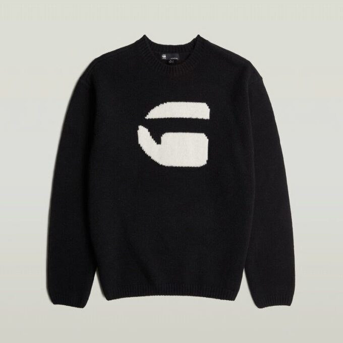 G Logo Relaxed Knit Pullover G Logo Relaxed Knit Pullover