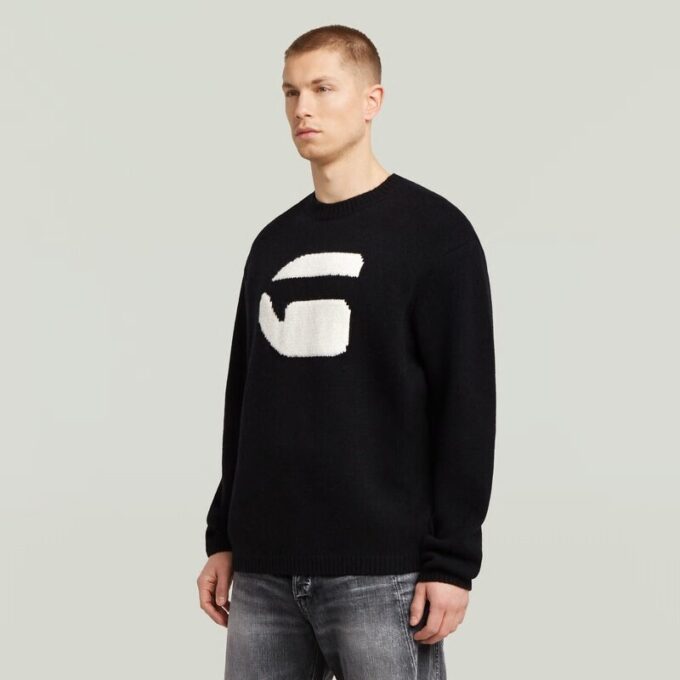 G Logo Relaxed Knit Pullover G Logo Relaxed Knit Pullover