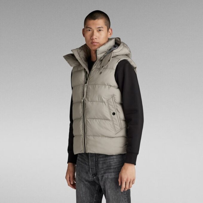 G-Whistler gewatteerd vest met capuchon