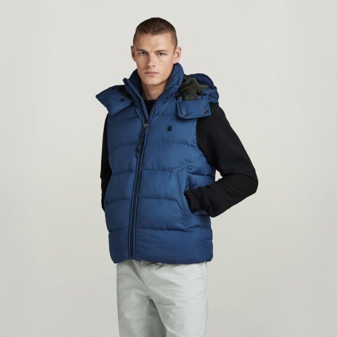 G-Whistler gewatteerd vest met capuchon