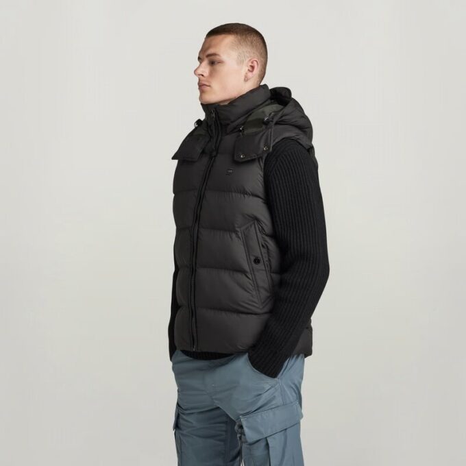 G-Whistler gewatteerd vest met capuchon