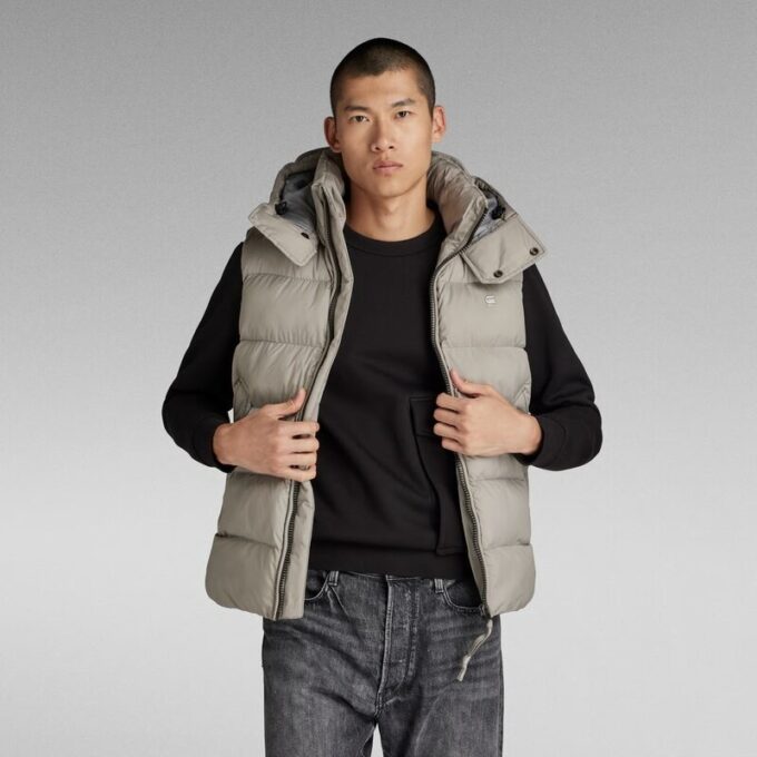 G-Whistler gewatteerd vest met capuchon