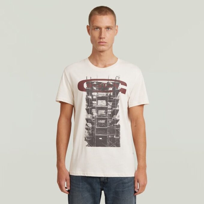 Gebouw Grafisch T-shirt Gebouw Grafisch T-shirt