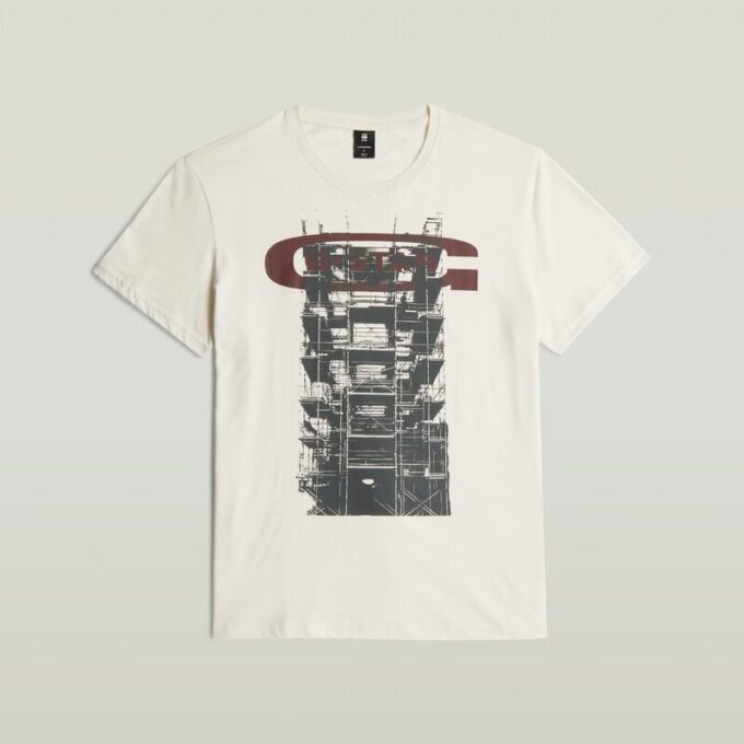 Gebouw Grafisch T-shirt Gebouw Grafisch T-shirt