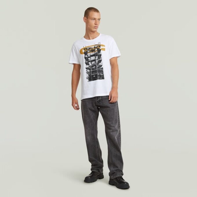 Gebouw Grafisch T-shirt Gebouw Grafisch T-shirt