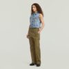 Gekrompen denim vest Gekrompen denim vest