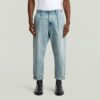Geplooide Chino Denim Relaxed Taps Toelopend Geplooide Chino Denim Relaxed Taps Toelopend