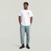 Geplooide Chino Denim Relaxed Taps Toelopend Geplooide Chino Denim Relaxed Taps Toelopend