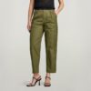 Geplooide chino met hoge taille Geplooide chino met hoge taille
