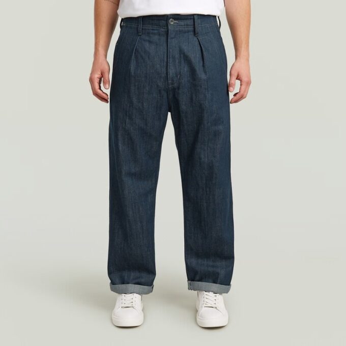 Geplooide Chino Relaxed Neo Raw Jeans